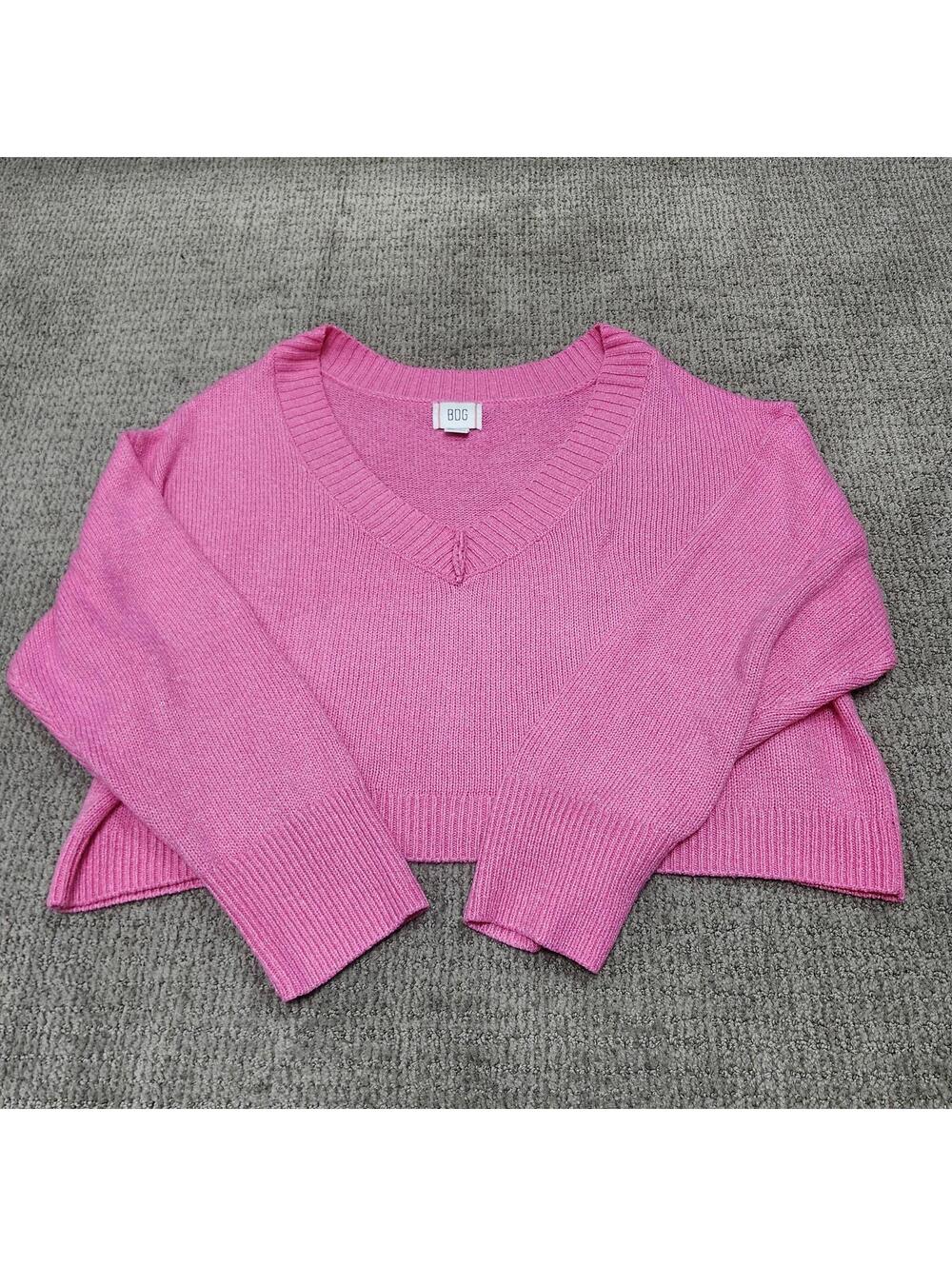 BDG Urban Outfitters Sweater Women’s Pink Long Sleeve Pullover Size XL